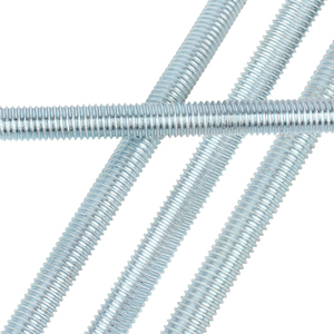 Visserie de haute qualité en acier au carbone zingué bleu-blanc, grade 8.8, tête ronde, entièrement filetée, M6-M24, longueur 1000 mm, DIN975 - Product Image 4