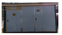 Subestación prefabricada exterior en caja 12kV/0.4kV o 24kV/0.4kV, 1250kVA, con clasificación IP44