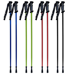 Bâtons de randonnée légers en aluminium, plusieurs couleurs disponibles, poignée ergonomique pour la marche quotidienne sur sentier - Product Image 1