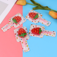 HALAl Certified Manufacturer Wholesale Custom Soft Candy Lollipop 20g Fruit Flavor Strawberry Shape for Kids' Snacks