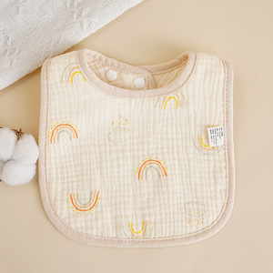 Baberos Profesionales para Bebé, 100% Algodón Muselina, con Cierre a Presión, 6 Capas, Súper Suaves, Forma de U, para Recién Nacidos, para Comer y Babear - Product Image 2