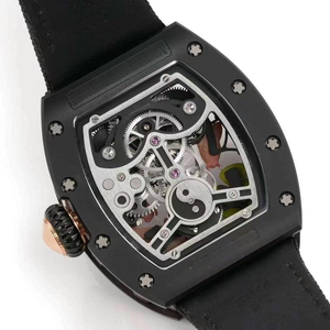 <span class=keywords><strong>Relojes</strong></span> de Lujo para <span class=keywords><strong>Hombre</strong></span>, Estilo RMS10, Reloj Mecánico Manual con Tourbillon y Pez Koi 3D, Reloj de Pulsera Deportivo Artístico con Grabado en Oro Rosa de 18K - Product Image 5