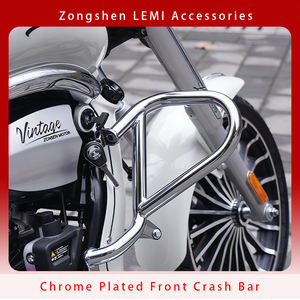 Barras Anticaídas, Protector de Motor, Deslizadores Delanteros para Zongshen Cyclone LEMI 125, Acero al Carbono Cromado, Reforzado y de Alta Resistencia - Product Image 6