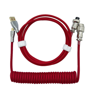 Cable de teclado mecánico en espiral tipo C a USB, Conector de aviador para teclado de juegos/tableta/Cable de datos de teléfono inteligente - Product Image 4