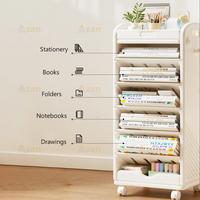 Étagère murale étroite double face, mobile, pour rangement domestique, support pour cartable, étagère latérale amovible pour bureau
