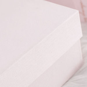 High-end Luxury Light pink Rigid Gift <b>Box</b> Custom Ribbon Suitable for Perfumes Cosmetics Featuring Recycled Materials Embossing - Product Image 2
