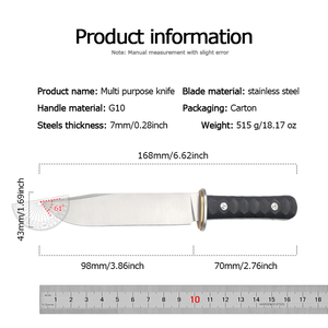 Coltello in Acciaio Inossidabile con Manico G10 Personalizzato Nirvana per Uso DIY, ODM e OEM - Product Image 2