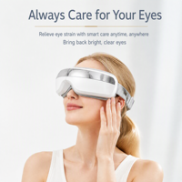 Masseur oculaire intelligent pliable avec lecture de musique Bluetooth, massage électrique par contact pour la zone des yeux à domicile