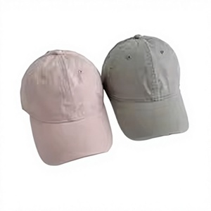 Casquette de baseball unisexe à 6 panneaux, couleur unie, en coton, ajustement réglable, pour usage décontracté, finition délavée, prix de gros - Product Image 1