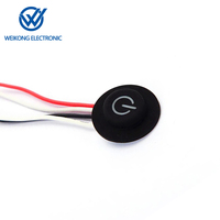 Interrupteur à bouton-poussoir personnalisé en silicone Contrôle de température de niveau IP67 pour produits chauffés 3.7-12V Tension maximale étanche 5V-24V