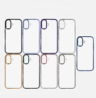 Nueva Funda Brillante Electrochapada para iPhone 16 Pro Max de la Serie Apple, con Protección Antigolpes y Anticaídas, Gran Venta