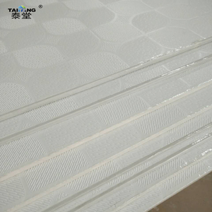 Azulejos de techo suspendido Tableros de techo blancos Plafones De Yeso Plaquetas de techo Faux Plafond - Product Image 2
