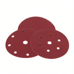 แผ่นขัดแบบเวลโคร 40 กรวด คอรันดัม ไม่มีรู สำหรับขัดไม้และโลหะ - Product Image 2