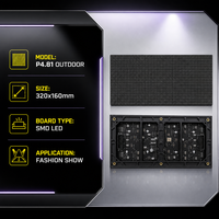 Module LED extérieur P3.91 à livraison rapide, 320x160mm, couleur pleine, contraste élevé, panneau d'affichage LED pour installation fixe, panneau d'affichage publicitaire