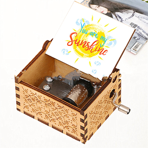 Caja de música de regalo de vacaciones de madera personalizada - Product Image 6