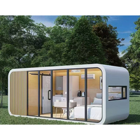 Maisons préfabriquées de luxe personnalisées, confortables, modulaires, portables, petites cabines Apple, bâtiments de bureaux et hôtels en panneaux sandwich