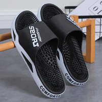 Chaussons de massage pour couples, style homme, respirants, antidérapants, semelle extérieure en PVC amortissante, pour salle de bain et douche, nouvelle arrivée 2026, points d'acupression