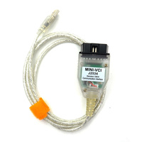 2025 mejor calidad FT232RL Chip Mini VCI J2534 Ecu programación OBD2 interfaz Techstream herramienta de Cable de diagnóstico de coche para TOYOTA