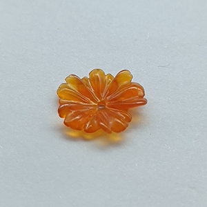 OEM ออกแบบราคาพิเศษทำโมราสีแดง F1 14X12มม. อัญมณีธรรมชาติสีแดงดอกไม้ที่ทันสมัยสำหรับศิลปะพื้นบ้าน - Product Image 2