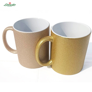 Bulk Glitter Shiny Sublimation Ceramic Mugs, Round Handle Gloss Blank Coated Cups Custom <b>Print</b> Pattern Logo Wholesale - Product Image 4