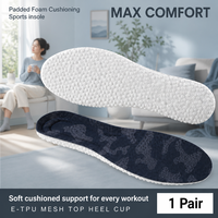 Semelles ETPU Popcorn absorbant les chocs, respirantes, avec soutien de la voûte plantaire, inserts pour chaussures de sport pour la course à pied, le basketball, le tennis, la marche