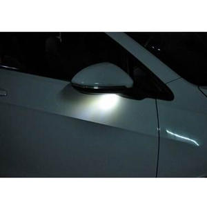 Luces LED Decorativas para Automóviles, Luces de Charco Laterales Debajo del Espejo para <span class=keywords><strong>Ford</strong></span> F150 Raptor Edge Explorer Flex Fusion <span class=keywords><strong>Lincoln</strong></span> Navigator <span class=keywords><strong>Mark</strong></span> LT - Product Image 2