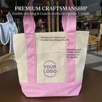 Sac fourre-tout en toile personnalisable avec logo brodé, tendance, pour le shopping quotidien toute l'année, avec poche avant