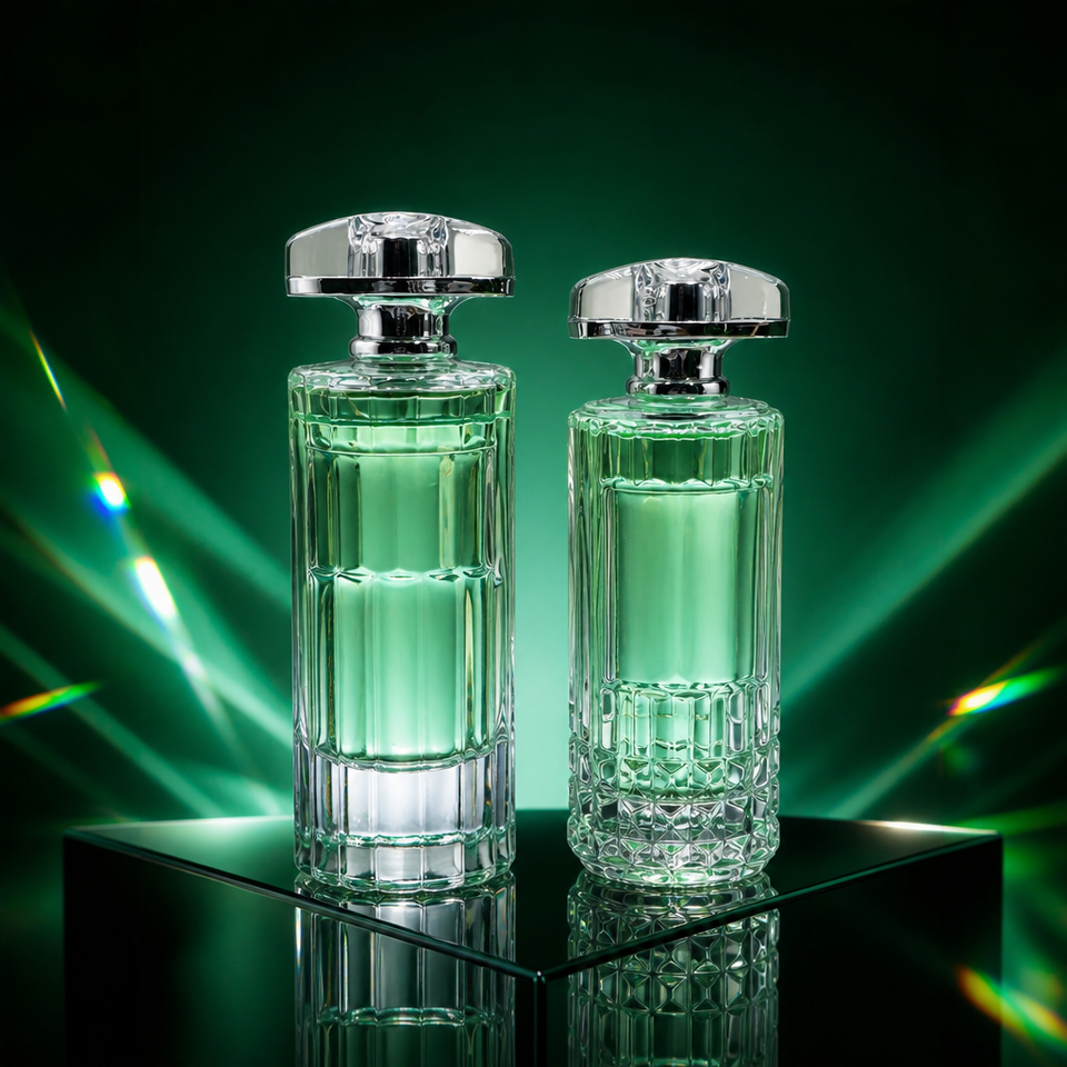 Factory Wholesale Cylinder Crimp Neck Glass Perfume Spray Bottle Luxury ...