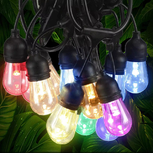 Lumières suspendues de <span class=keywords><strong>rideau</strong></span> <span class=keywords><strong>solaire</strong></span> de ficelle d'extérieur intelligentes décorations de Noël LED RVB imperméables pour le jardin de bistrot cote IP65 - Product Image 5