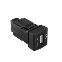 Adaptateur de chargeur de voiture USB TOYOTA Square Type QC3.0 pour nouvelle Toyota Camry 2018 Rav4 Land cruiser Prado
