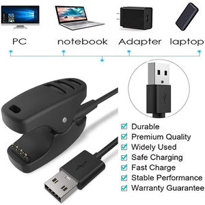 Câble de charge USB noir de remplacement, cordon de charge magnétique pour montre de sport <span class=keywords><strong>Suunto</strong></span> <span class=keywords><strong>Ambit</strong></span> T3 <span class=keywords><strong>3</strong></span> 2 1 - Product Image 2