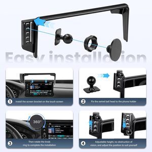 <span class=keywords><strong>Support</strong></span> de téléphone magnétique et à clipser <span class=keywords><strong>pour</strong></span> voiture, rotation à 360°, compatible BMW, Toyota, Honda, <span class=keywords><strong>Mercedes</strong></span>, Tesla, universel - Product Image 3