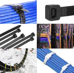 Bridas de Amarre Negras de 100 mm, Paquete de 100 Unidades, Resistencia de 50 lb, Resistentes a los Rayos UV, Certificación CE, Resistentes al Fuego 94V-2, Bridas de Nylon Largas con Autobloqueo - Product Image 6