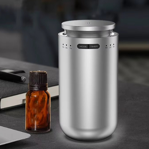 M22 <strong>2025</strong> Rechargeable Mini Ultrasonic Metal Car Air Scent Oil <strong>Diffuser</strong> Smart Silent Battery 1 Year Portable Waterless Operation - Product Image 1