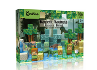 Magnetische Bausteine 106-teilig, Magnetisches Portal-Set, Bauen mit Würfeln und Fliesen, STEM-Bauspiel, Sensorische Überraschung für Kleinkinder