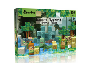 Blocs Magnétiques 106 Pièces, Ensemble de Construction Portail Magique, Construisez avec des Cubes et des Tuiles, Jeu de Construction STEM, Surprise Sensorielle pour les Tout-Petits - Product Image 6