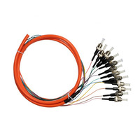 Cavo in Fibra Ottica Preassemblato FC 12 Colori SM Monomodale Personalizzato 0.9mm FTTH LSZH per Interni Telecomunicazioni G652D G657A1