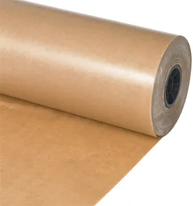 Üretici su geçirmez kahverengi pe silikon kaplı ambalaj kraft yapışkanlı kağıt rulo