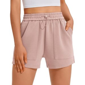 FOXA Women's Sweat Shorts Elastic Waist Comfy <b>Lounge</b> Shorts With Pockets Summer Casual Athletic Wear - Product Image 1