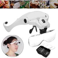 Wholesale Customize Lash Magnifying Glasses Comfortable Eyelash Extension Magnifying Glasses with Led Light