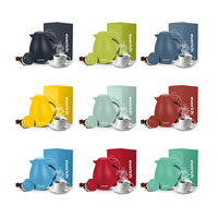 Nouveau design ODM 1L Liner verre extérieur flacon en plastique garder chaud et froid bouilloire électrique avec couvercle pressé pour le bureau