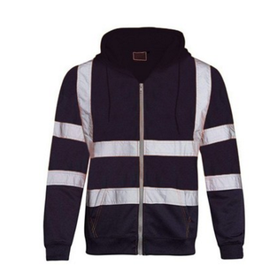 Jersey de sudadera de alta visibilidad personalizado de alta calidad para ropa de trabajo de seguridad reflectante, una sudadera con capucha de poliéster con logotipo versátil - Product Image 2