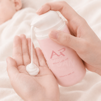 Bouteilles de voyage personnalisées mates à pompe à vide pour lotion, en plastique, 50 ml, 100 ml, pour crème corporelle bébé, hydratant, flacon airless pour écran solaire