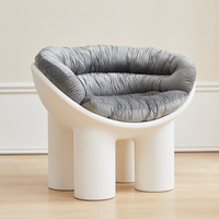 Sillas Jietuo Ecológicas de PE para Exteriores, Dormitorio, Sala de Estar, para Adultos y Niños, con Patas de Elefante, Impermeables y Duraderas