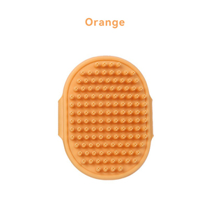 Brosse de bain pour <span class=keywords><strong>chien</strong></span>, brosse de toilettage pour poils courts pour chiens et chats, poils massants apaisants, peigne Curry avec poignée réglable - Product Image 5