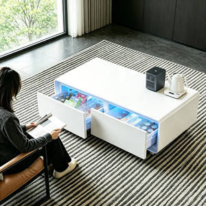 Primst <b>Fridge</b> Coffee Table 135l Tb135 Multifunction Living Room with Cooling Storage Tb135 1. 135l Large Capacity Dual Drawer - Product Image 1