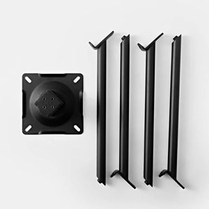 अस्पताल और भोजन के लिए थोक हटाने योग्य काले लेपित लोहे की समायोज्य ऊंचाई कुर्सी पैर और भोजन का उपयोग न्यूनतम डिजाइन - Product Image 4