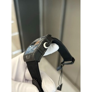 Reloj Mecánico de Lujo Personalizado, Hecho a Mano, con Correa de Lona y Fibra de Carbono, Diseño Hueco, Reserva de Energía de 24 mm, Estilo Ejecutivo - Product Image 3