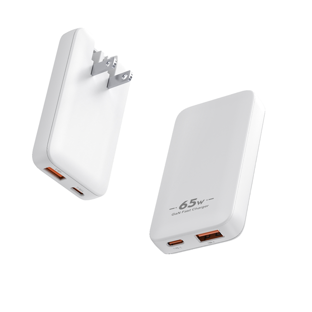 OEM Electric 65W GaN Ultra Slim Type-C PD Fast Charger 5V3A/9V3A/12V2.25A/20V3.25A Output OTP QC/SCP Protection Eco-Friendly