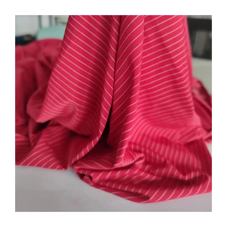 Nylon/spandex yarn dyed fabric for swimming wear stripe soft knit fabric